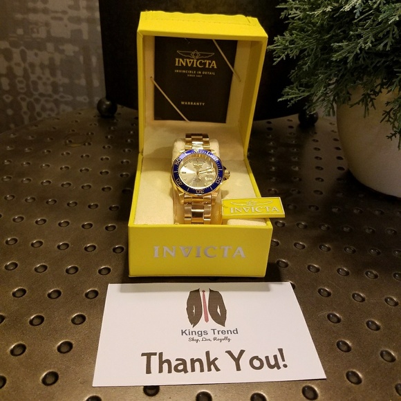 Invicta 18K Gold Plated Watch - Picture 8 of 8